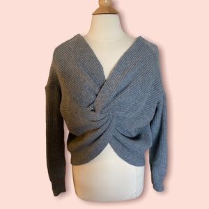 Gray Knot Sweater